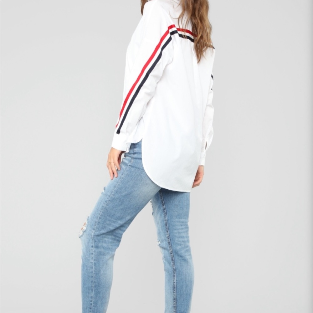 You Got The Edge Button Down Shirt - FASHION NOVA
